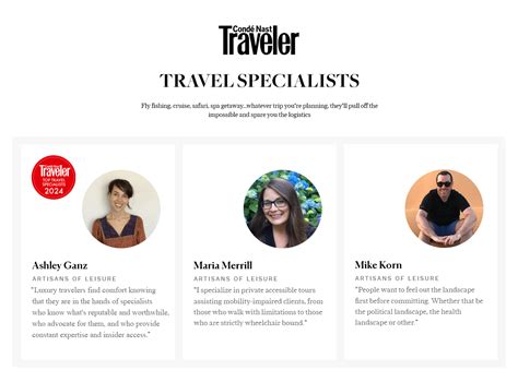 LEISURE TRAVEL SPECIALISTS .